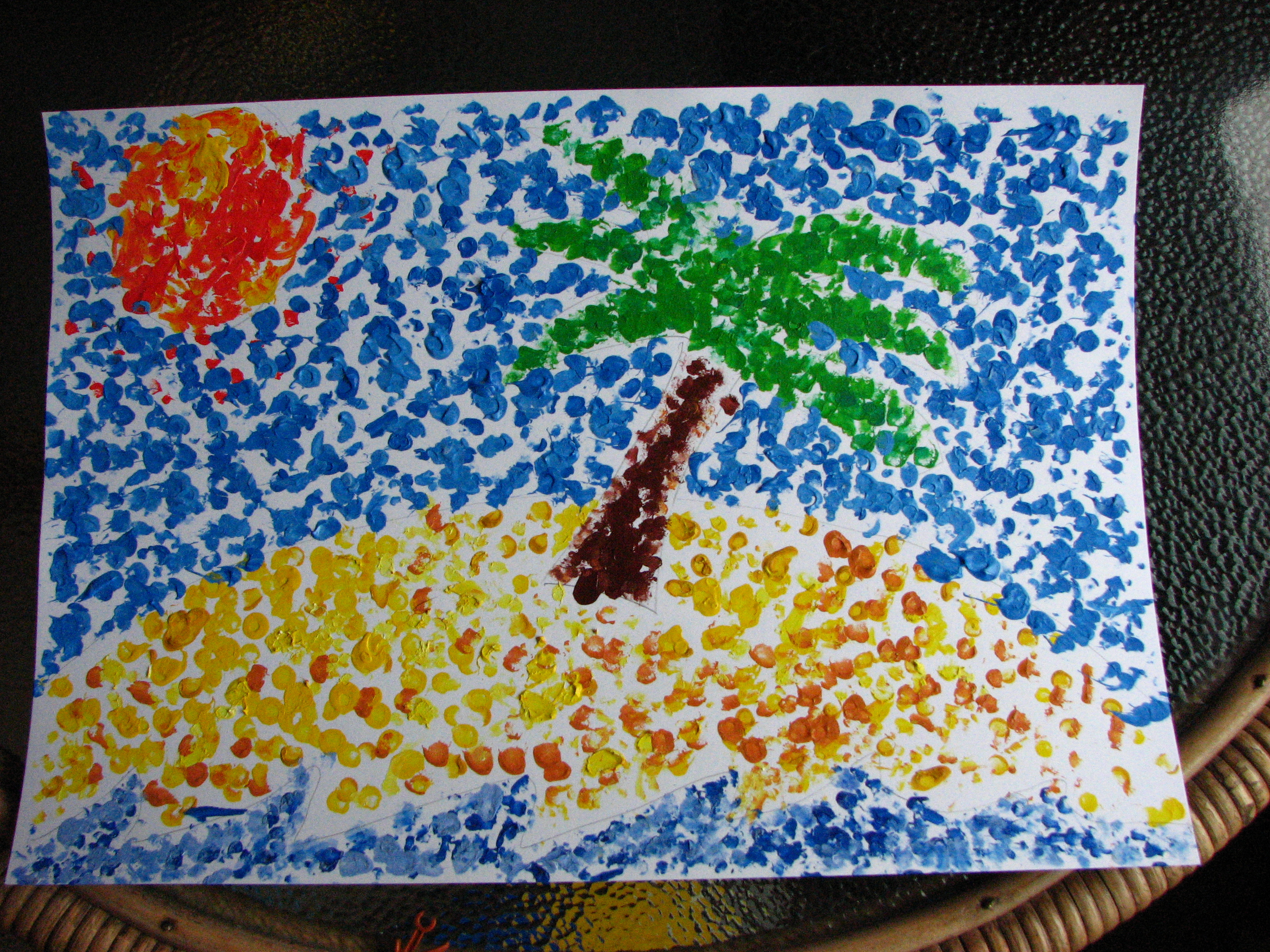 Pointillism For Kids Templates