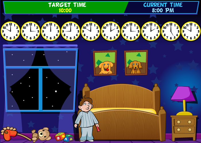 O'clock and Half Past Time Games Teaching Time to Foundation Stage Time Games EYFS Time