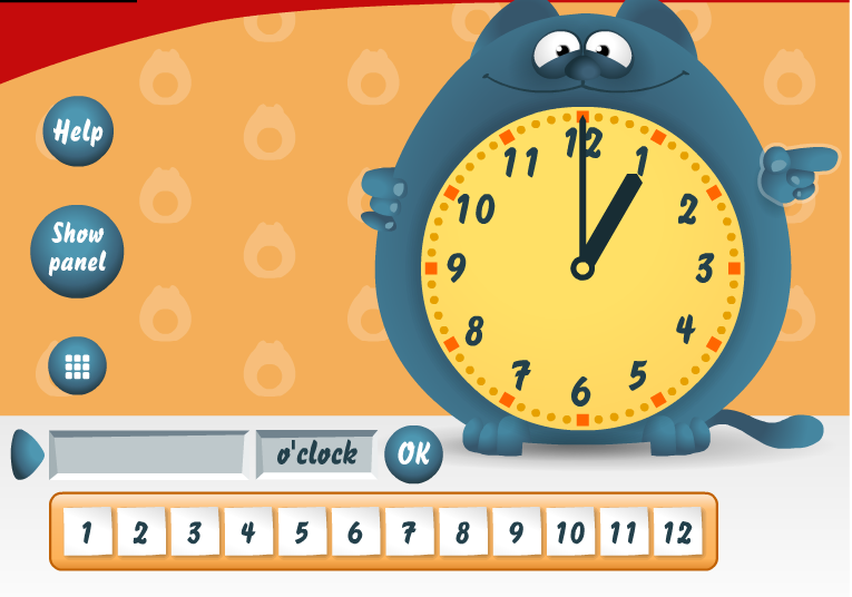 O'clock and Half Past Time Games Teaching Time to Foundation Stage