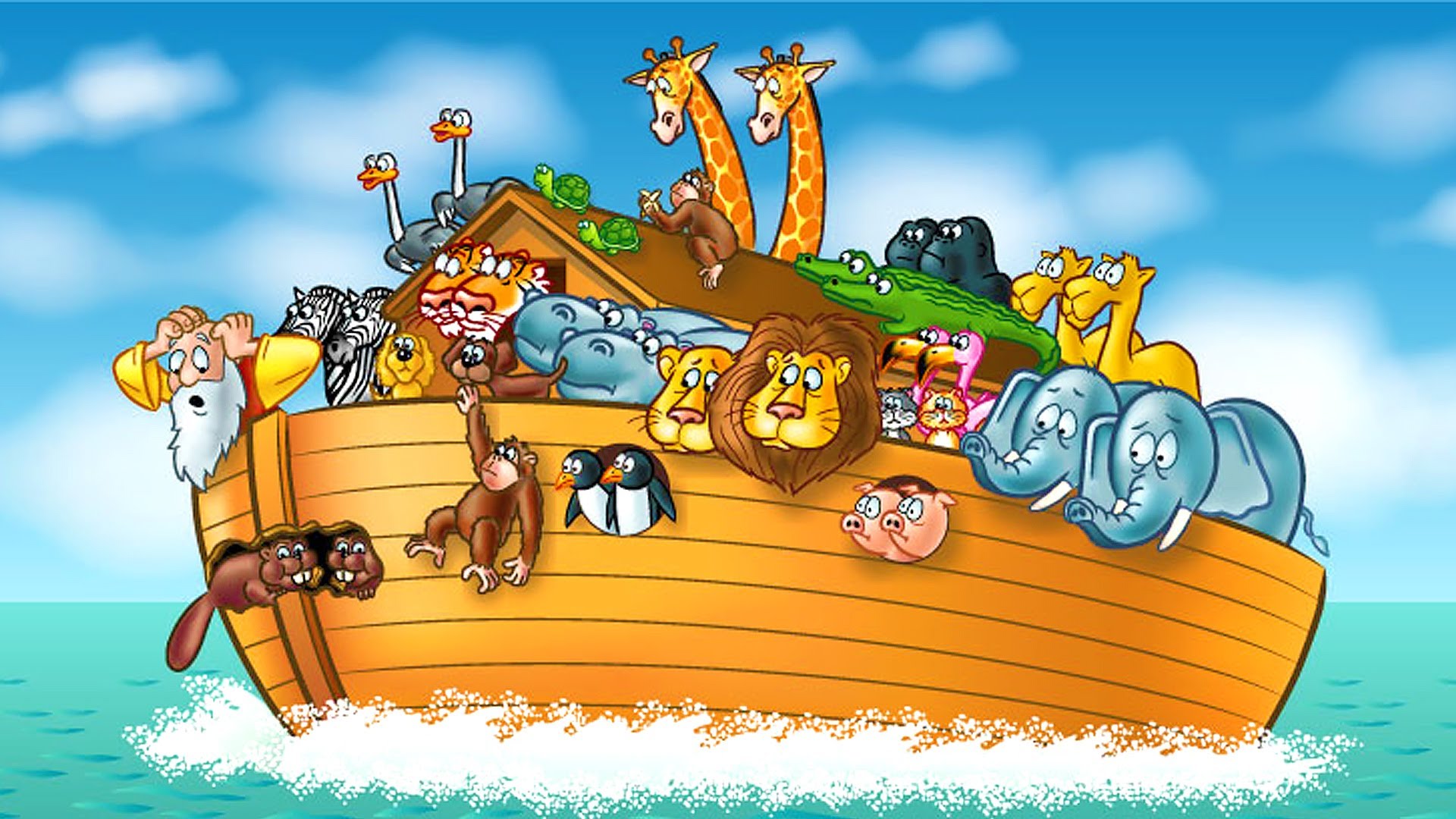 Noah's Ark Bible Cartoon