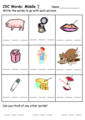 CVC Word Worksheets for Reception and Year 1 | Initial Sound and Final ...