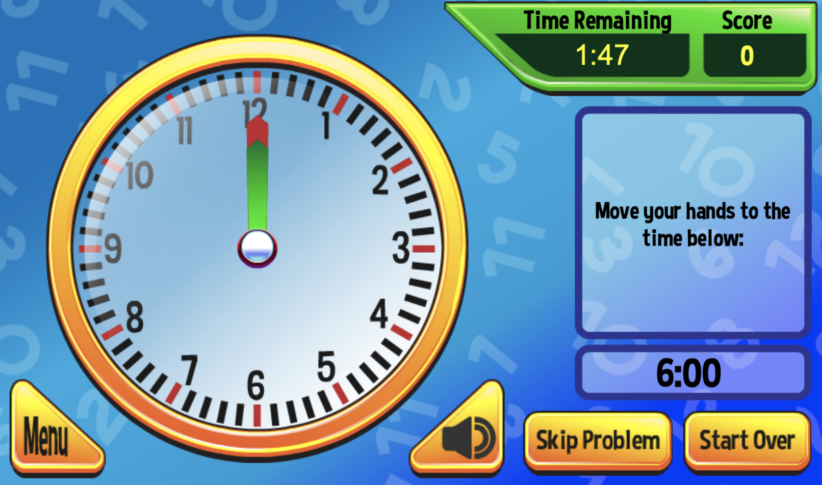 O'clock and Half Past Time Games Teaching Time to Foundation Stage